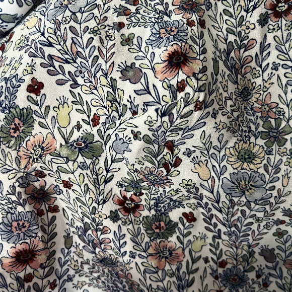 Chiffon Floral Boho Blouse - Picture 3 of 5